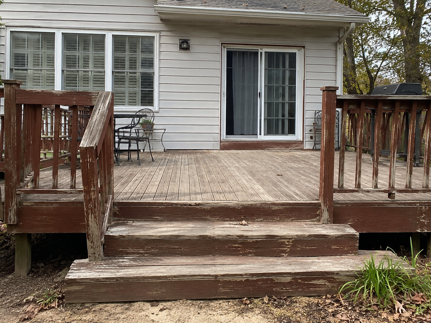 Before: Deck Repair and Stain